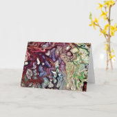 Abstrakte Farbstudie 232, Karte (Gelbe Blume)