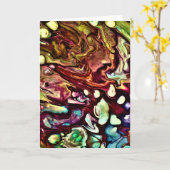 Abstrakte Farbstudie 234, Karte (Gelbe Blume)