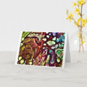 Abstrakte Farbstudie 234, Karte (Gelbe Blume)