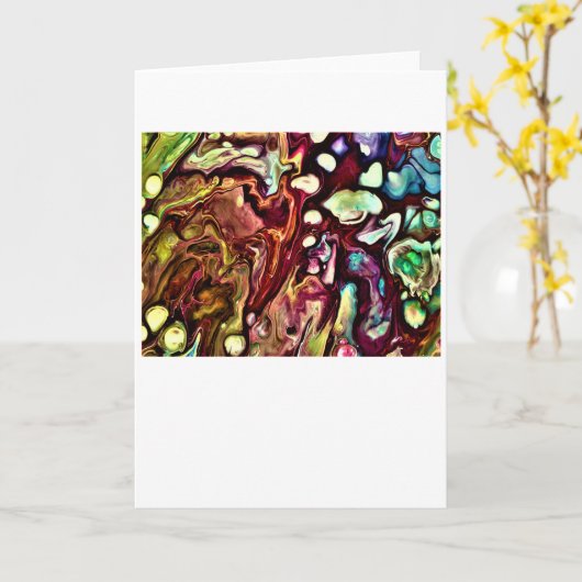 Abstrakte Farbstudie 234, Karte (Gelbe Blume)