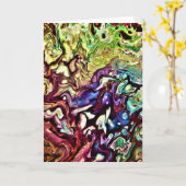 Abstrakte Farbstudie 235, Karte (Gelbe Blume)