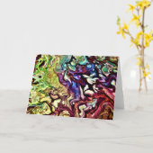 Abstrakte Farbstudie 235, Karte (Gelbe Blume)