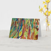 Abstrakte Farbstudie 236, Karte (Gelbe Blume)