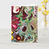 Abstrakte Farbstudie 237, Karte (Gelbe Blume)