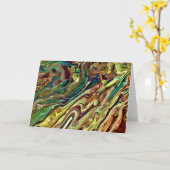 Abstrakte Farbstudie 238, Karte (Gelbe Blume)