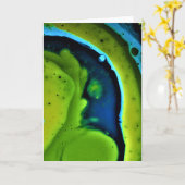 Abstrakte Farbstudie 240, Karte (Gelbe Blume)