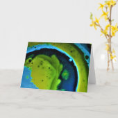 Abstrakte Farbstudie 240, Karte (Gelbe Blume)