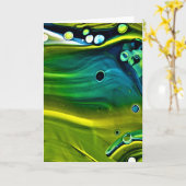 Abstrakte Farbstudie 242, Karte (Gelbe Blume)