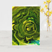 Abstrakte Farbstudie 243, Karte (Gelbe Blume)