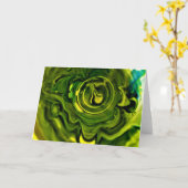 Abstrakte Farbstudie 243, Karte (Gelbe Blume)