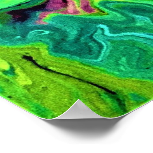 Abstrakte Farbstudie 245, Poster (Ecke)