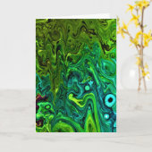 Abstrakte Farbstudie 246, Karte (Gelbe Blume)