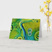 Abstrakte Farbstudie 247, Karte (Gelbe Blume)