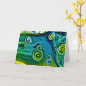 Abstrakte Farbstudie 248, Karte (Gelbe Blume)