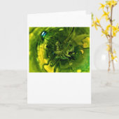 Abstrakte Farbstudie 249, Karte (Gelbe Blume)