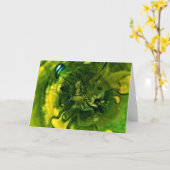 Abstrakte Farbstudie 249, Karte (Gelbe Blume)
