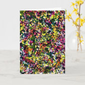 Abstrakte Farbstudie 24, Karte (Gelbe Blume)