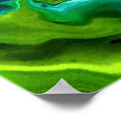 Abstrakte Farbstudie 252, Poster (Ecke)