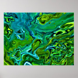 Abstrakte Farbstudie 252, Poster