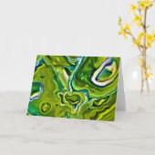 Abstrakte Farbstudie 253, Karte (Gelbe Blume)