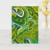 Abstrakte Farbstudie 253, Karte (Gelbe Blume)