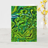 Abstrakte Farbstudie 254, Karte (Gelbe Blume)