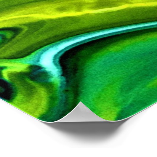 Abstrakte Farbstudie 254, Poster (Ecke)