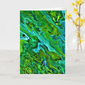 Abstrakte Farbstudie 255, Karte (Gelbe Blume)