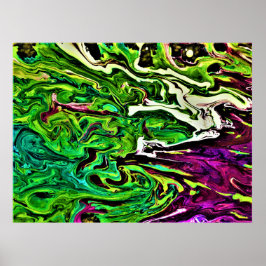 Abstrakte Farbstudie 257, Poster