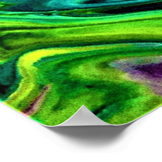 Abstrakte Farbstudie 258, Poster (Ecke)