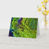 Abstrakte Farbstudie 25, Karte (Gelbe Blume)