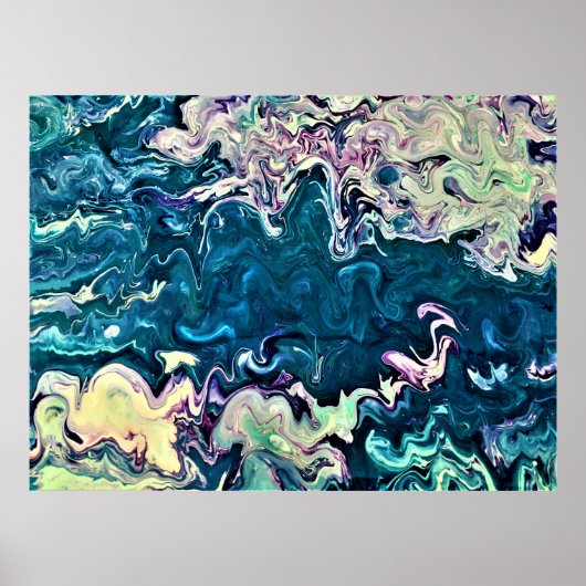 Abstrakte Farbstudie 260, Poster (Vorne)