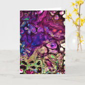 Abstrakte Farbstudie 261, Karte (Gelbe Blume)