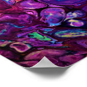 Abstrakte Farbstudie 261, Poster (Ecke)