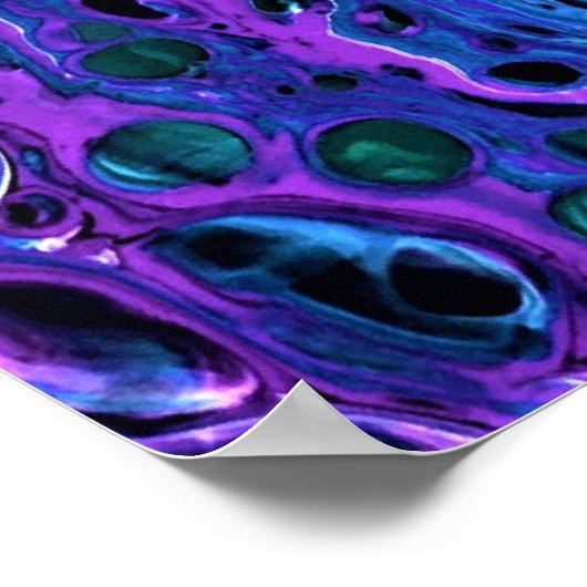 Abstrakte Farbstudie 263, Poster (Ecke)