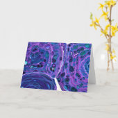 Abstrakte Farbstudie 264, Karte (Gelbe Blume)