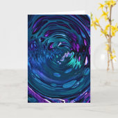 Abstrakte Farbstudie 266, Karte (Gelbe Blume)