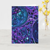 Abstrakte Farbstudie 267, Karte (Gelbe Blume)