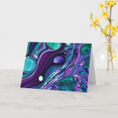 Abstrakte Farbstudie 268, Karte (Gelbe Blume)