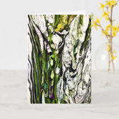 Abstrakte Farbstudie 26, Karte (Gelbe Blume)