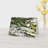 Abstrakte Farbstudie 26, Karte (Gelbe Blume)