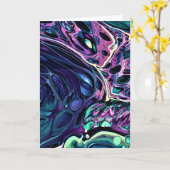 Abstrakte Farbstudie 271, Karte (Gelbe Blume)