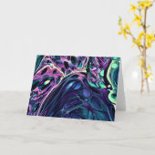 Abstrakte Farbstudie 271, Karte (Gelbe Blume)