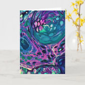 Abstrakte Farbstudie 272, Karte (Gelbe Blume)