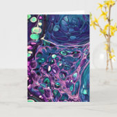 Abstrakte Farbstudie 273, Karte (Gelbe Blume)