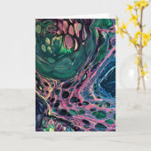 Abstrakte Farbstudie 275, Karte (Gelbe Blume)