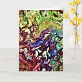 Abstrakte Farbstudie 275, Karte (Gelbe Blume)