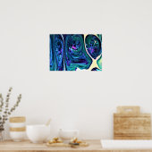 Abstrakte Farbstudie 278, Poster (Küche)