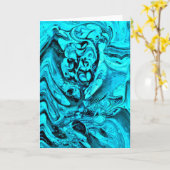 Abstrakte Farbstudie 27, Karte (Gelbe Blume)