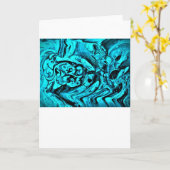 Abstrakte Farbstudie 27, Karte (Gelbe Blume)